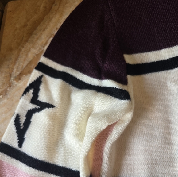 Perfect Schild Ski Sweater Turtleneck Petal Pink Burgundy - Picture 14 of 16